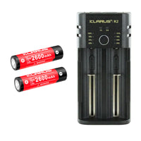 Klarus K2 USB smart charger Li-ion / IMR / Ni-Cd / Ni-MH batteries - Powerbank function